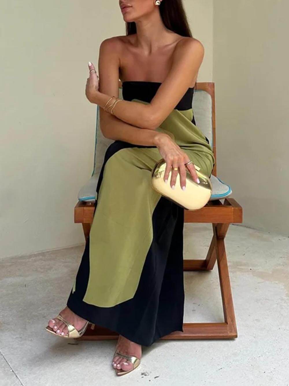 Elegante Maxi Jurk Dames Zomer-3