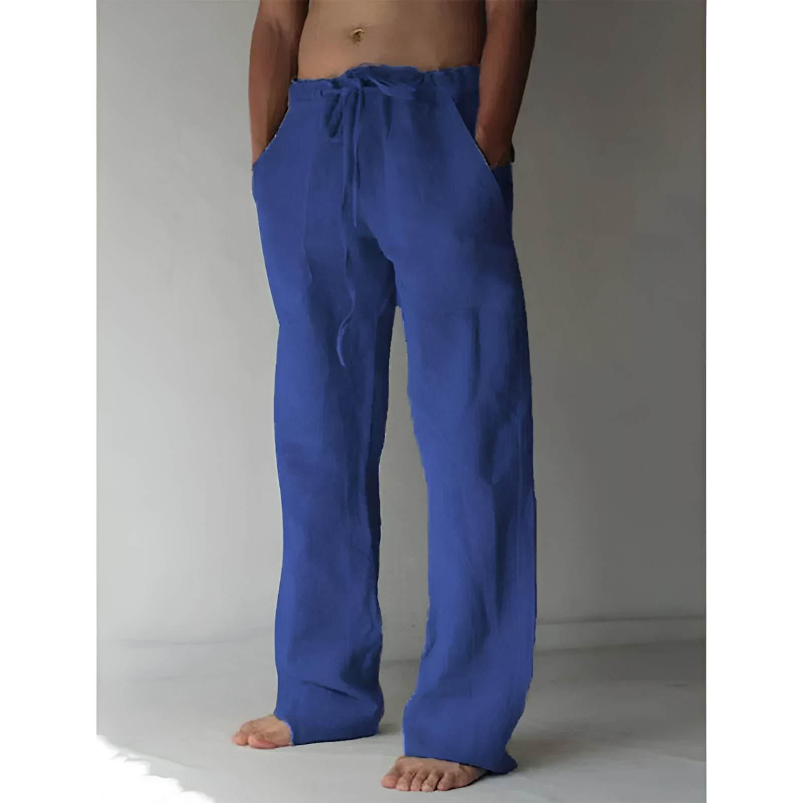 Heren linnen broek – luchtig ontwerp – casual look – zacht materiaal