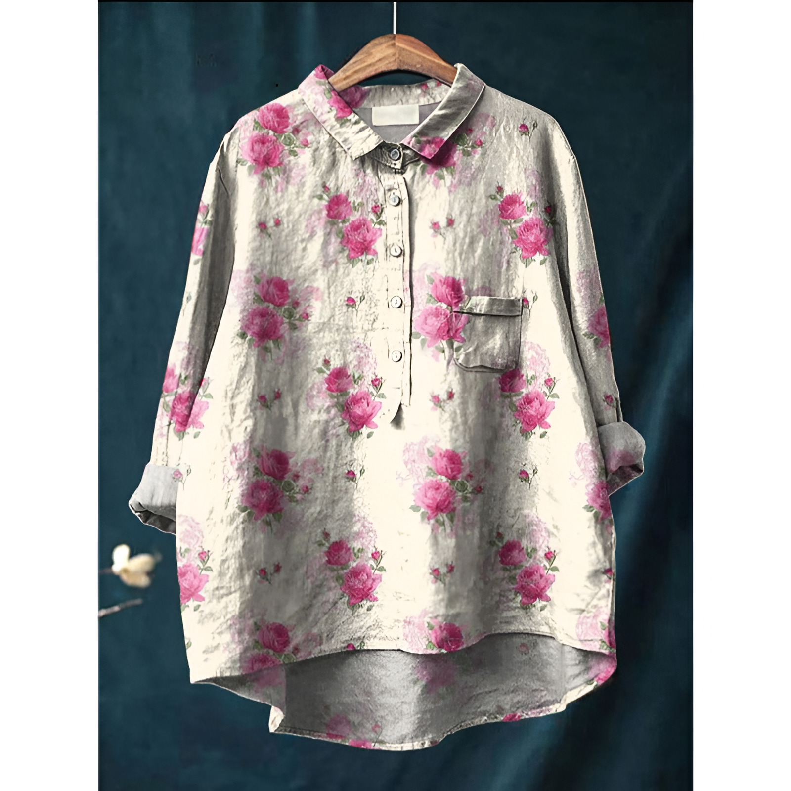 Damesblouse – Elegante stijl – Ademend katoen – Flatterende pasvorm