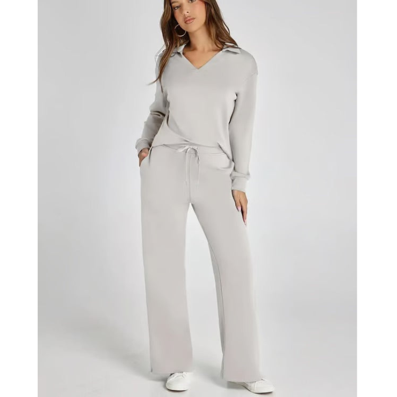 Damesoutfitset - Sportief sweatshirt - Relaxte pasvorm - Stijlvol en comfortabel