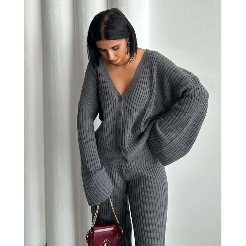 Damesloungekleding – zachte premium stof – trendy wijde mouwen – veelzijdige stijl