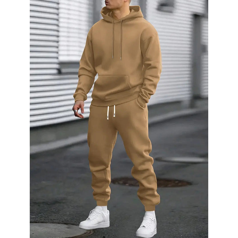 Heren trainingspak - Sweatshirt met capuchon - Tapered joggingbroek - Ademende stof