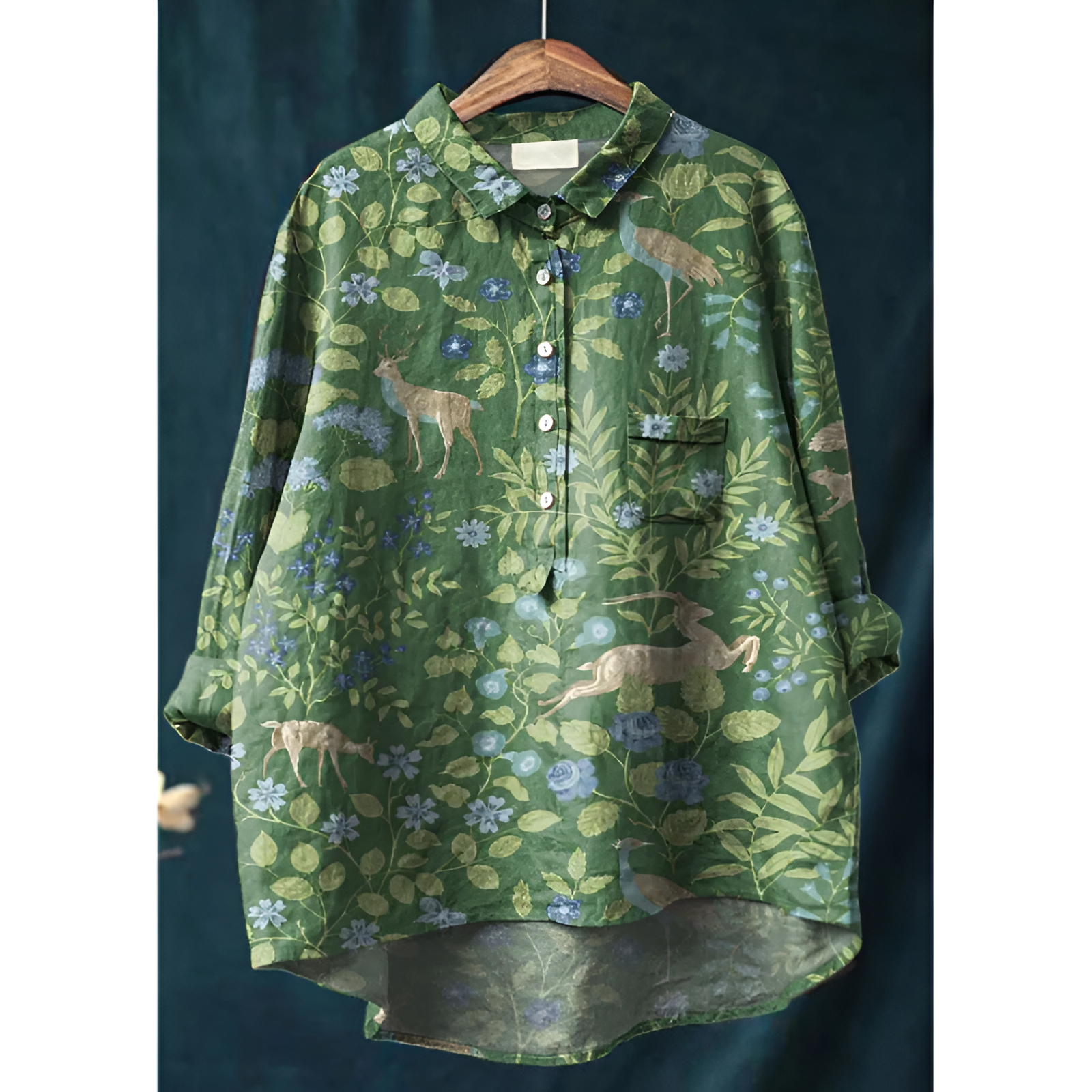 Damesblouse – Elegante stijl – Ademend katoen – Flatterende pasvorm