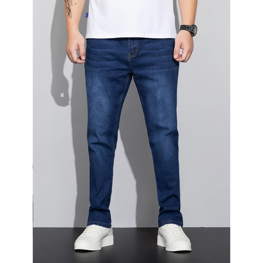 Heren stretch denim jeans – Slim fit – 5-pocket model – Ademende stof