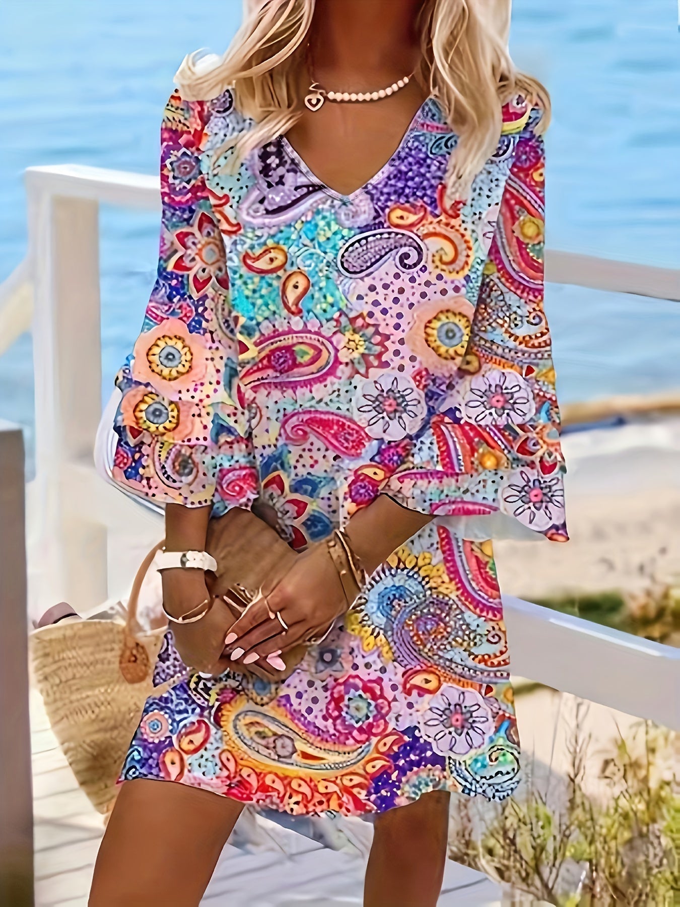 Variant image for Stijlvolle Bloemen Tuniek Dames-9