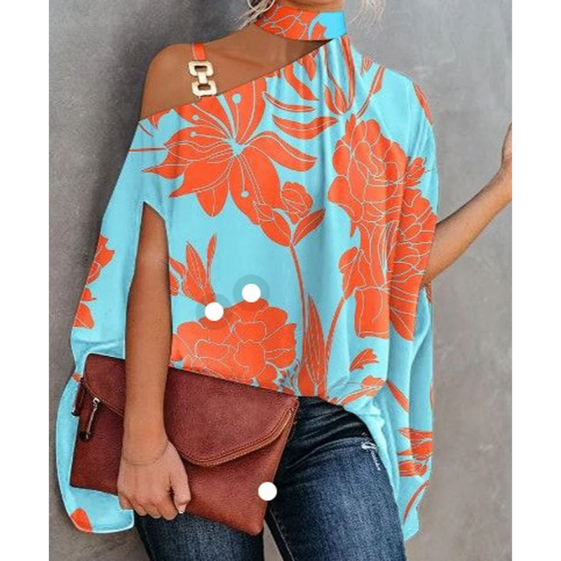 Dames top – Off-shoulder stijl – Lichtgewicht materiaal – Trendy ontwerp