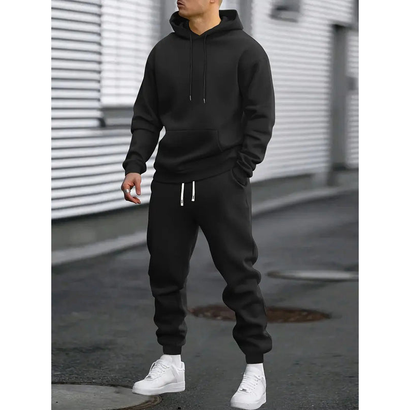 Heren trainingspak - Sweatshirt met capuchon - Tapered joggingbroek - Ademende stof