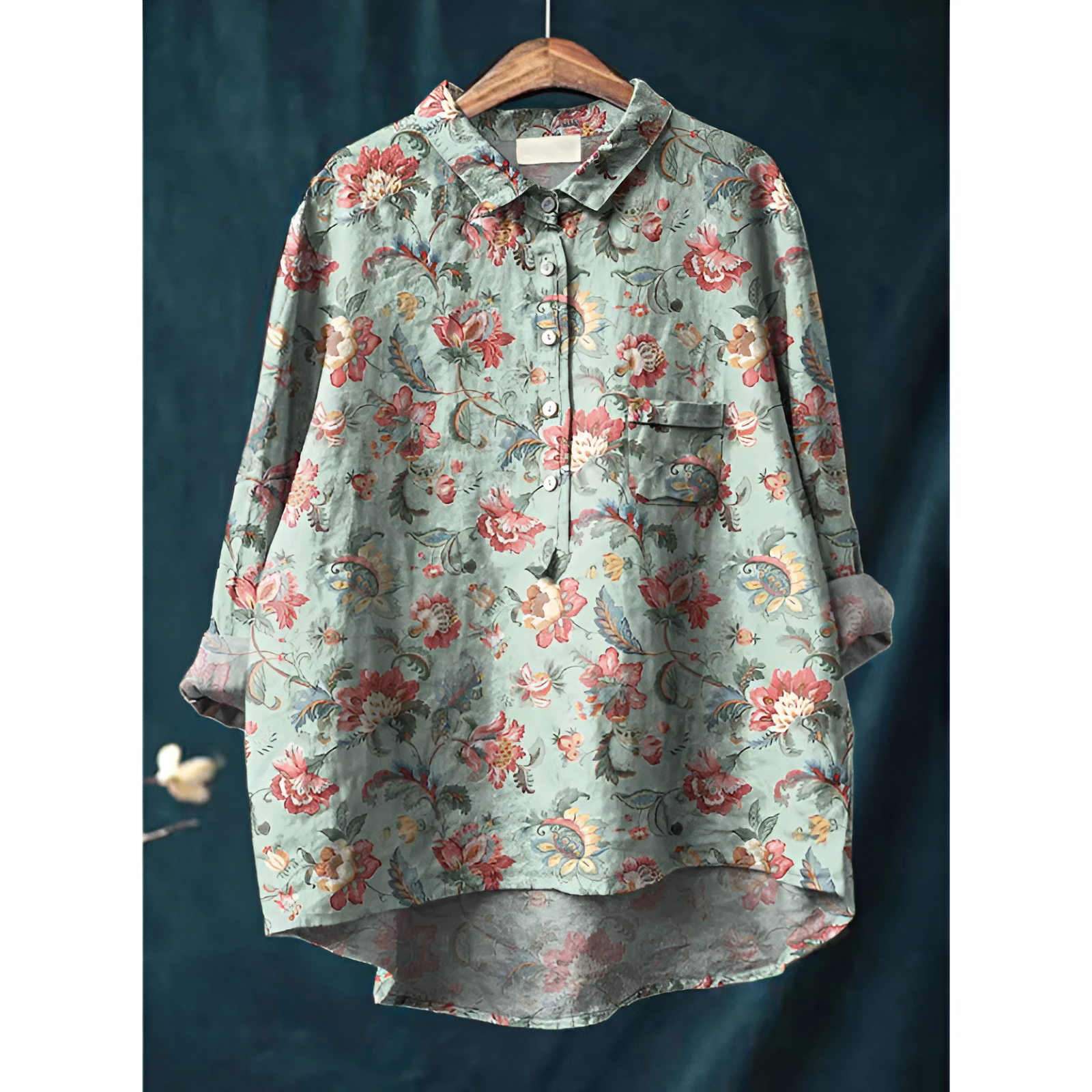 Damesblouse – Elegante stijl – Ademend katoen – Flatterende pasvorm