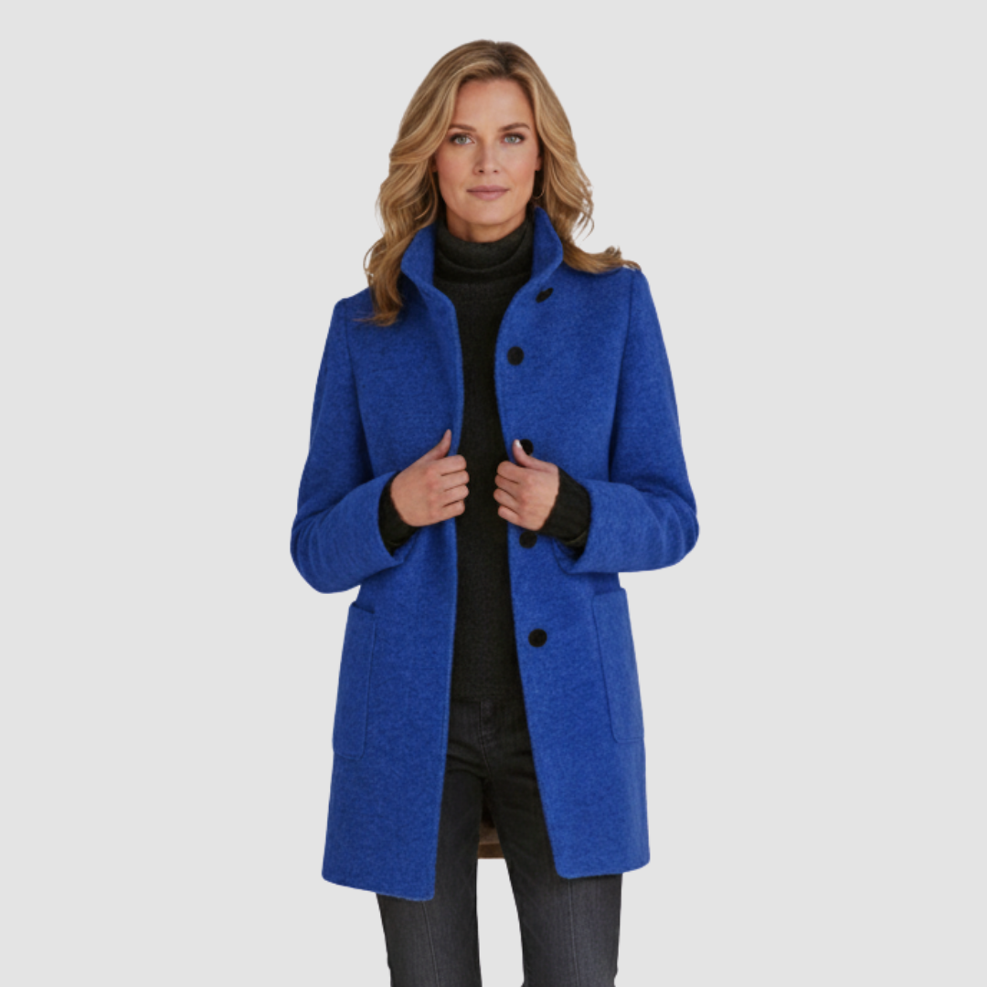 Dames Trenchcoat Wolmix Jas | Stijlvolle Winterjas