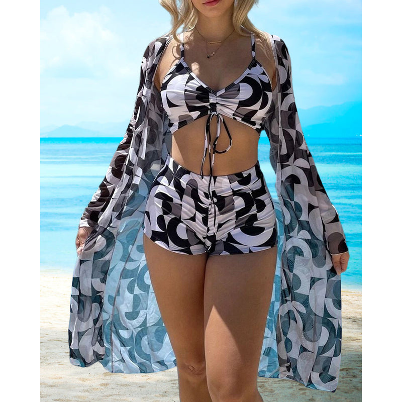 Bikiniset voor dames – 3-delige set – Comfortabele pasvorm – Stijlvolle look