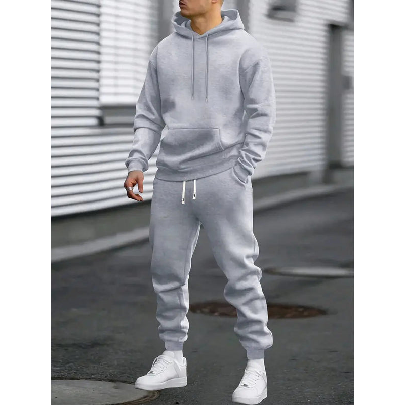 Heren trainingspak - Sweatshirt met capuchon - Tapered joggingbroek - Ademende stof