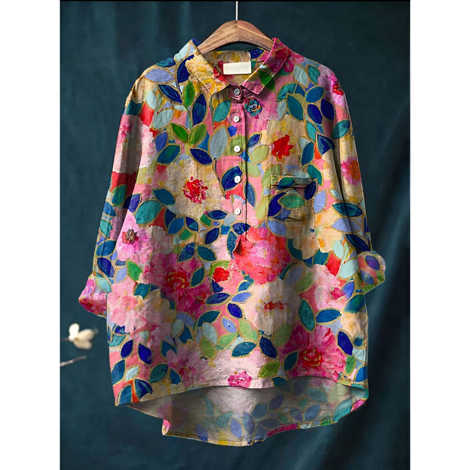 Damesblouse – Elegante stijl – Ademend katoen – Flatterende pasvorm