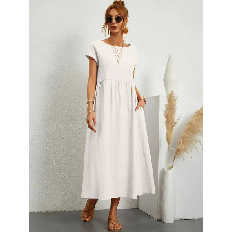 Dames zomerjurk – Ademende stof – Elegante taille – Casual stijl