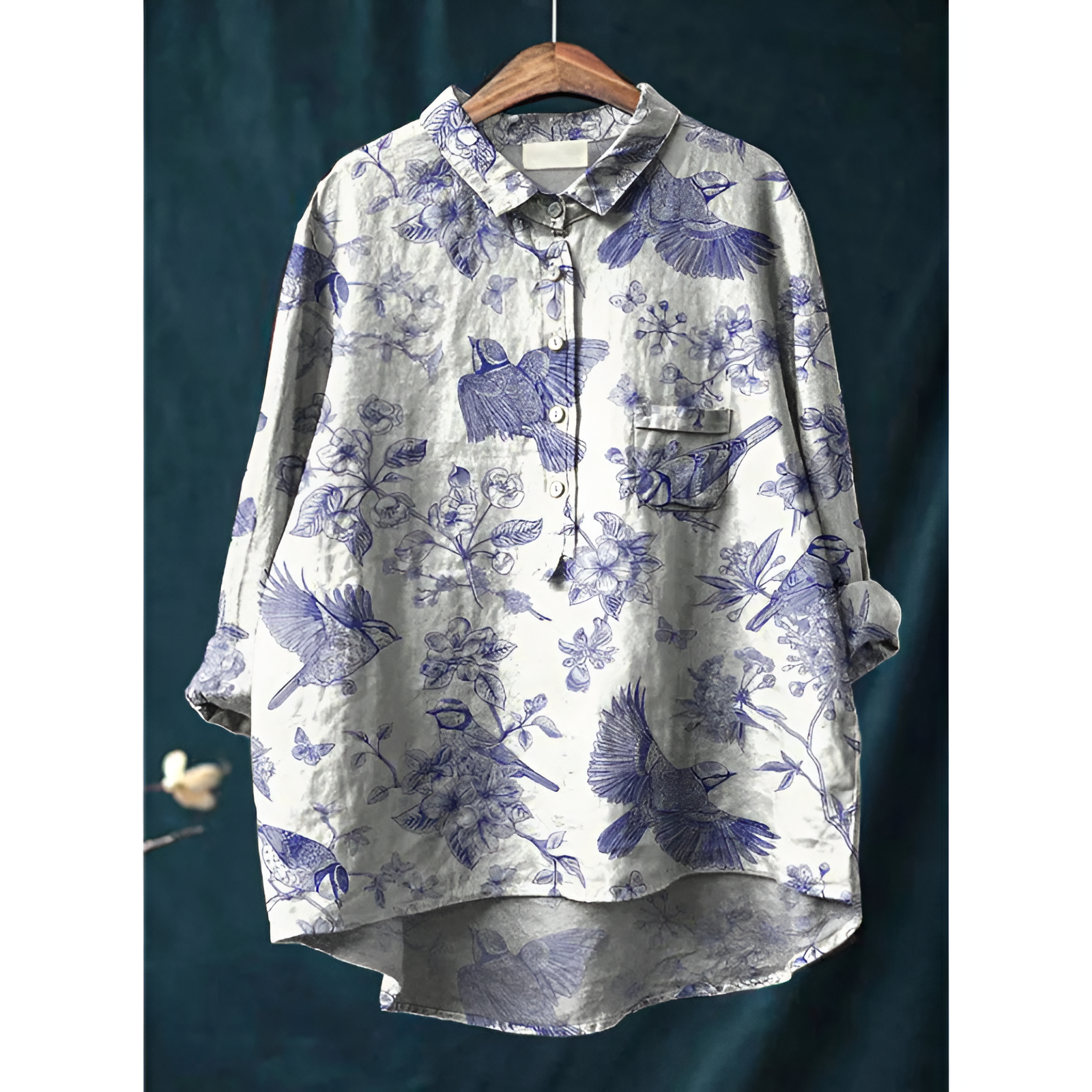 Damesblouse – Elegante stijl – Ademend katoen – Flatterende pasvorm