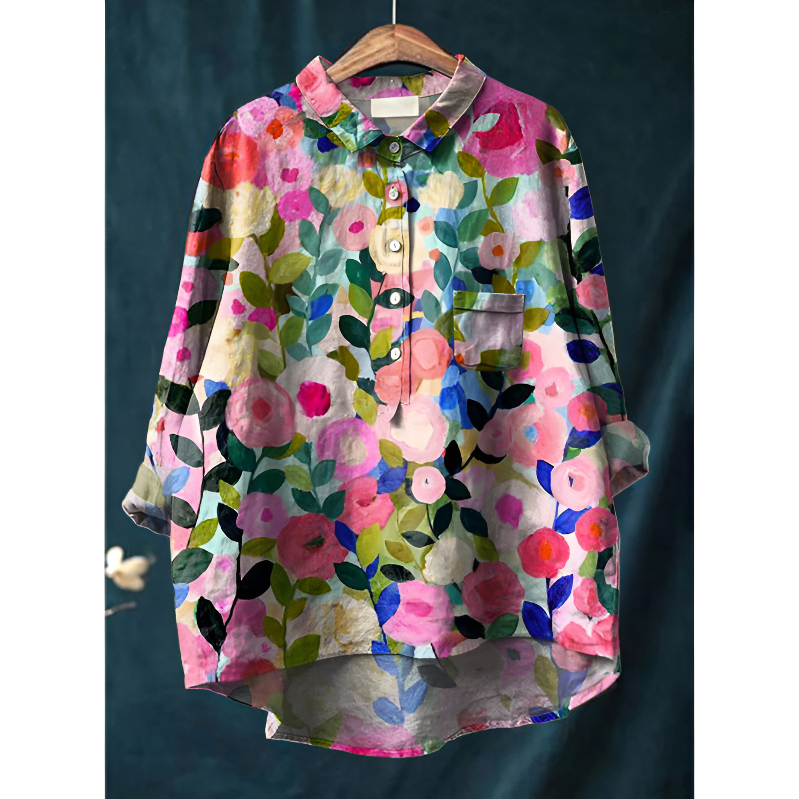 Damesblouse – Elegante stijl – Ademend katoen – Flatterende pasvorm