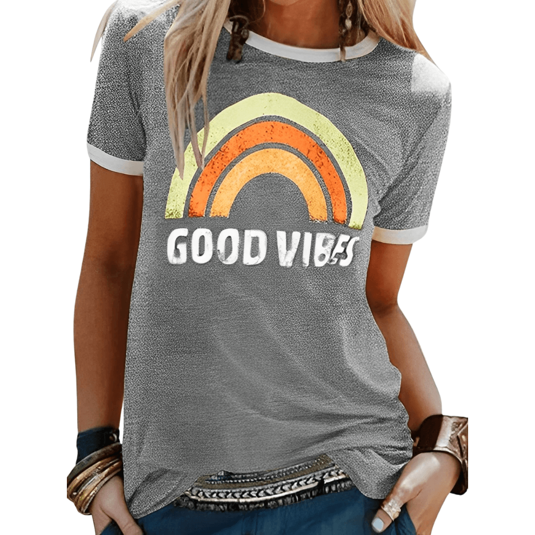 Dames T-shirt - Retro Design - Inspirerende Print - Comfortabele Pasvorm