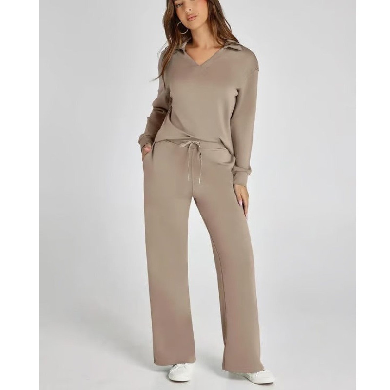 Damesoutfitset - Sportief sweatshirt - Relaxte pasvorm - Stijlvol en comfortabel