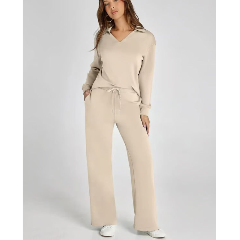 Damesoutfitset - Sportief sweatshirt - Relaxte pasvorm - Stijlvol en comfortabel