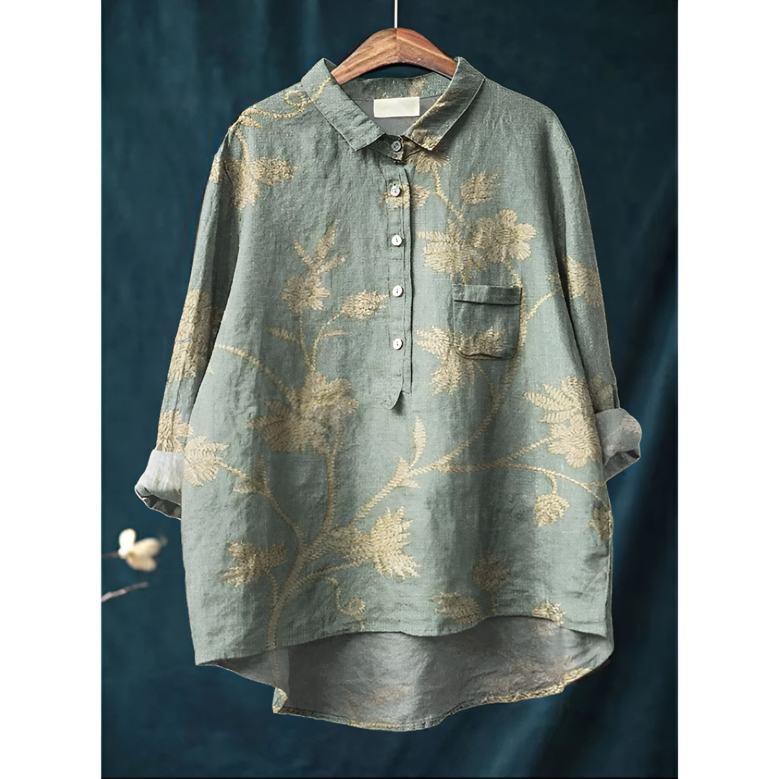 Damesblouse – Elegante stijl – Ademend katoen – Flatterende pasvorm