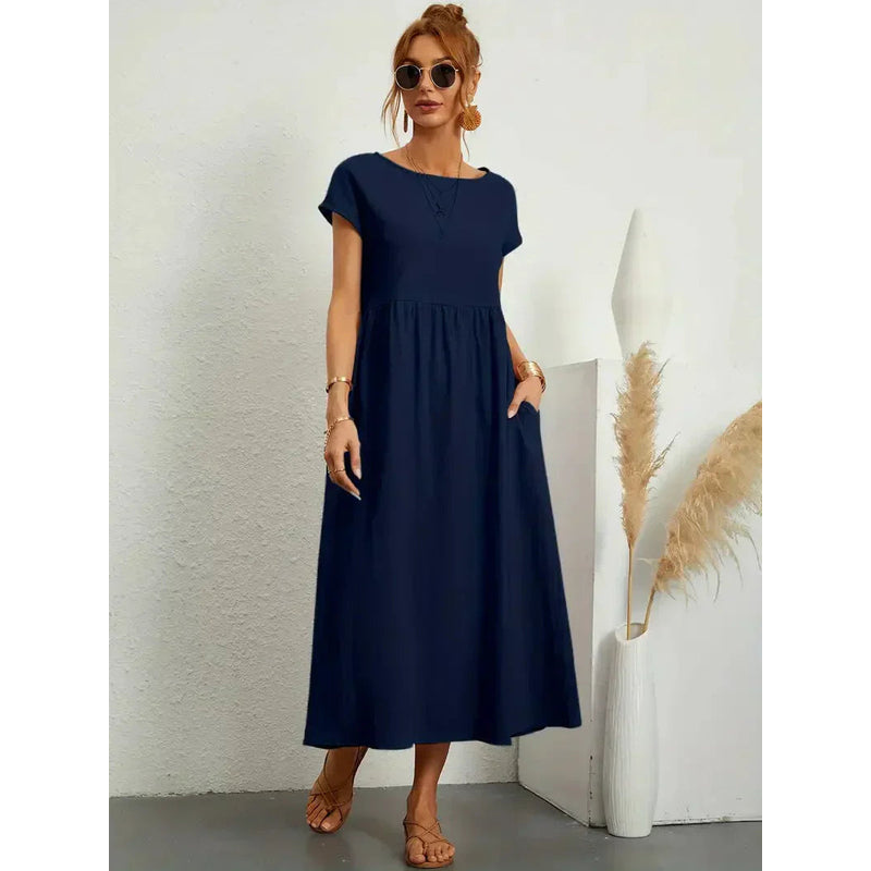 Dames zomerjurk – Ademende stof – Elegante taille – Casual stijl