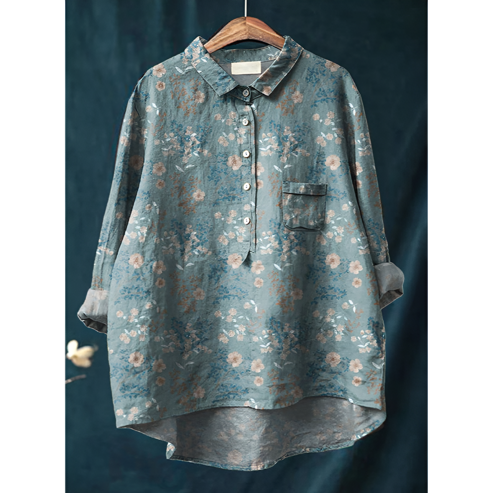 Damesblouse – Elegante stijl – Ademend katoen – Flatterende pasvorm