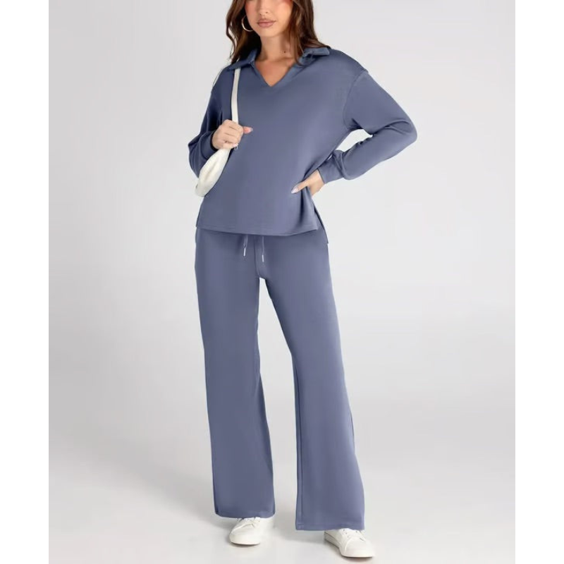 Damesoutfitset - Sportief sweatshirt - Relaxte pasvorm - Stijlvol en comfortabel