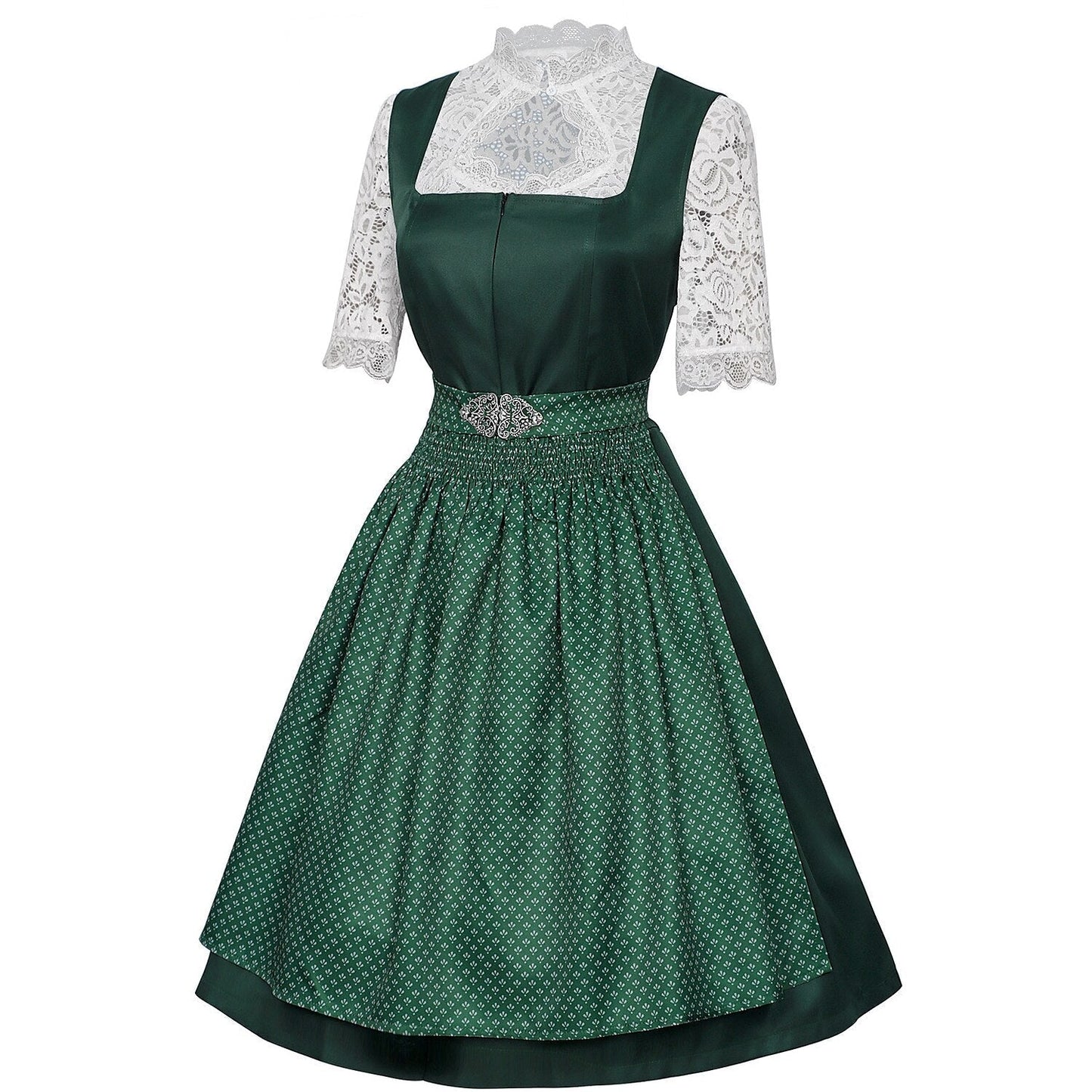 Beierse dirndljurk – Oktoberfest | Met schort en kanten blouse voor een traditionele look