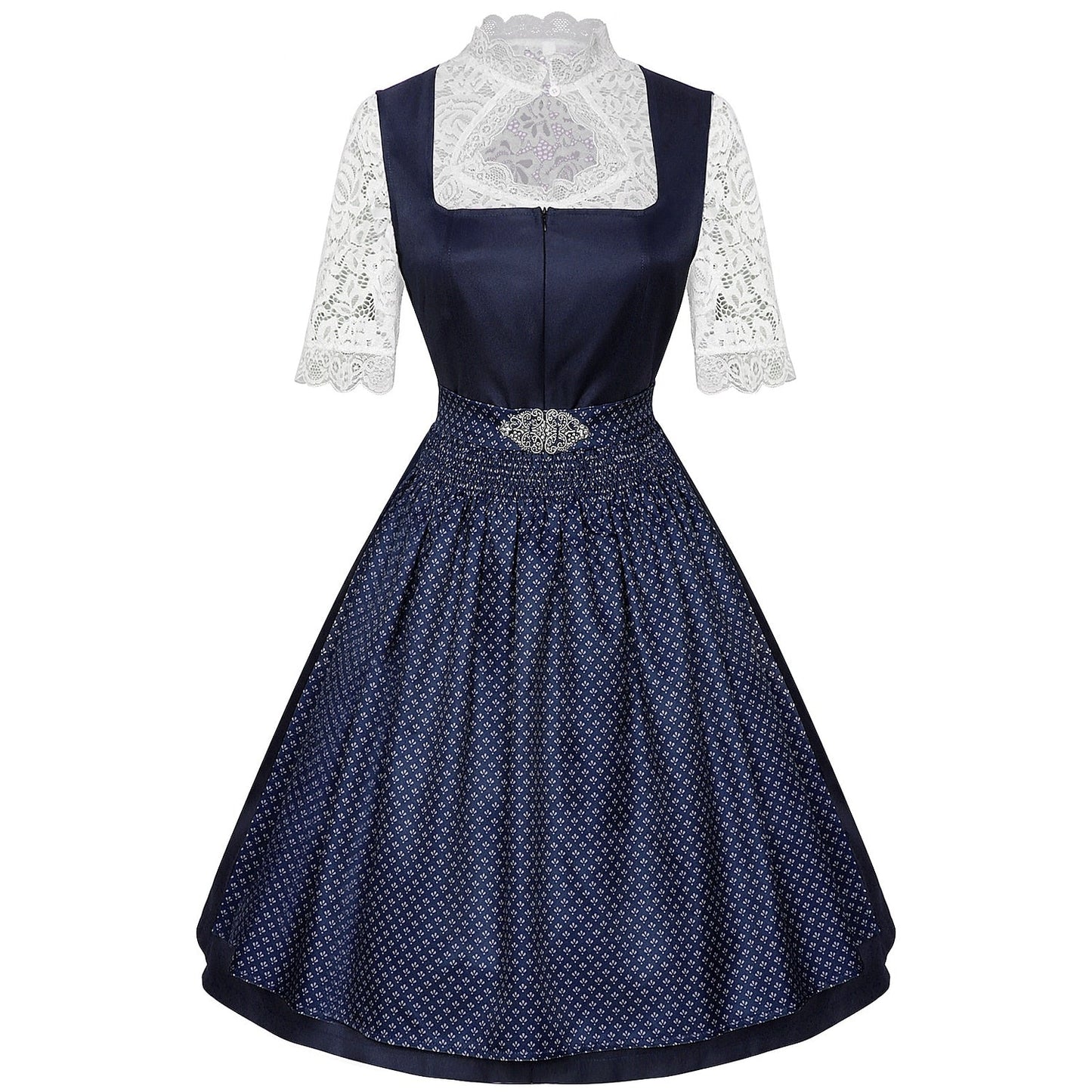 Beierse dirndljurk – Oktoberfest | Met schort en kanten blouse voor een traditionele look