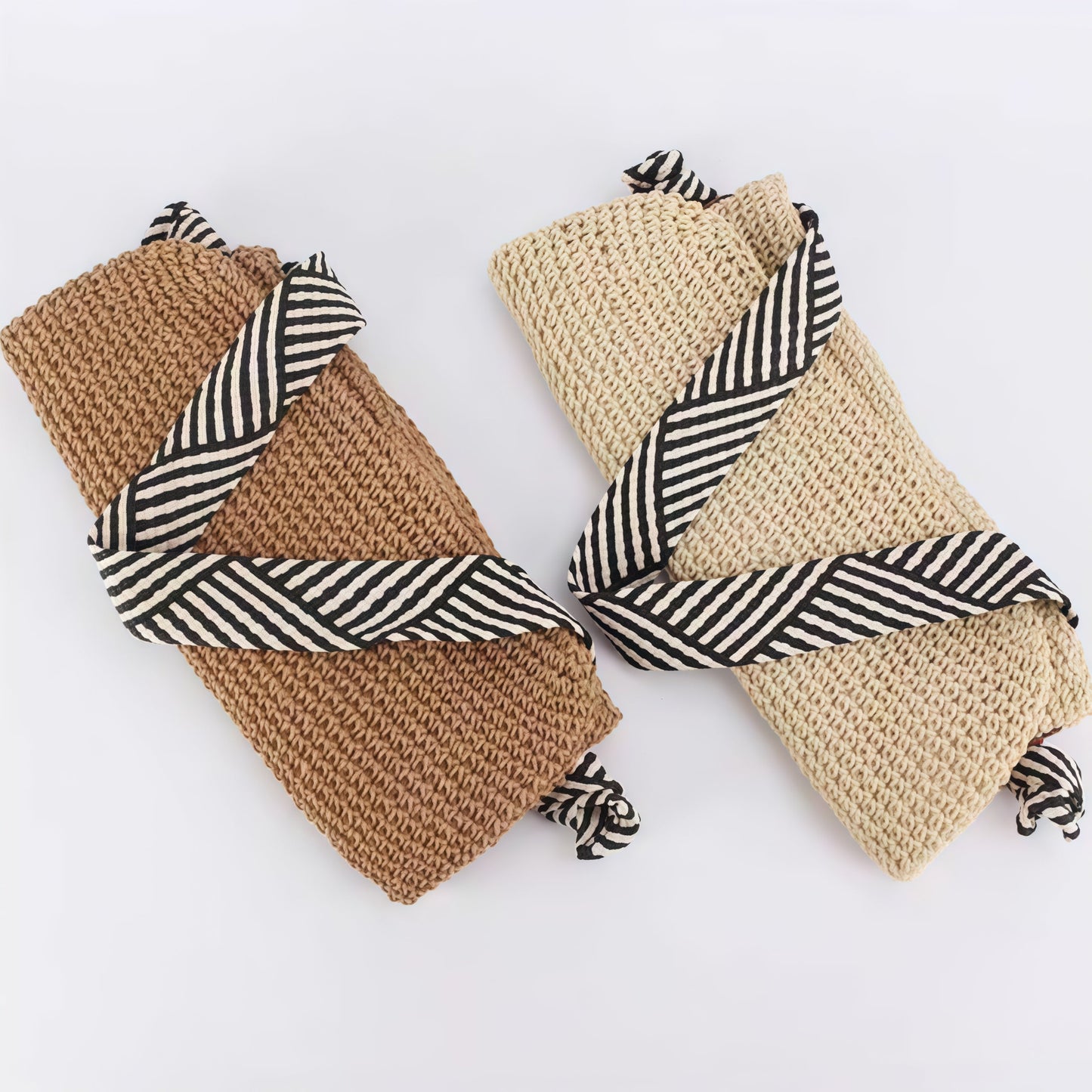 Boho handgeweven tas voor dames - minimalistisch ontwerp - stijlvolle schouderbanden - veelzijdige inhoud