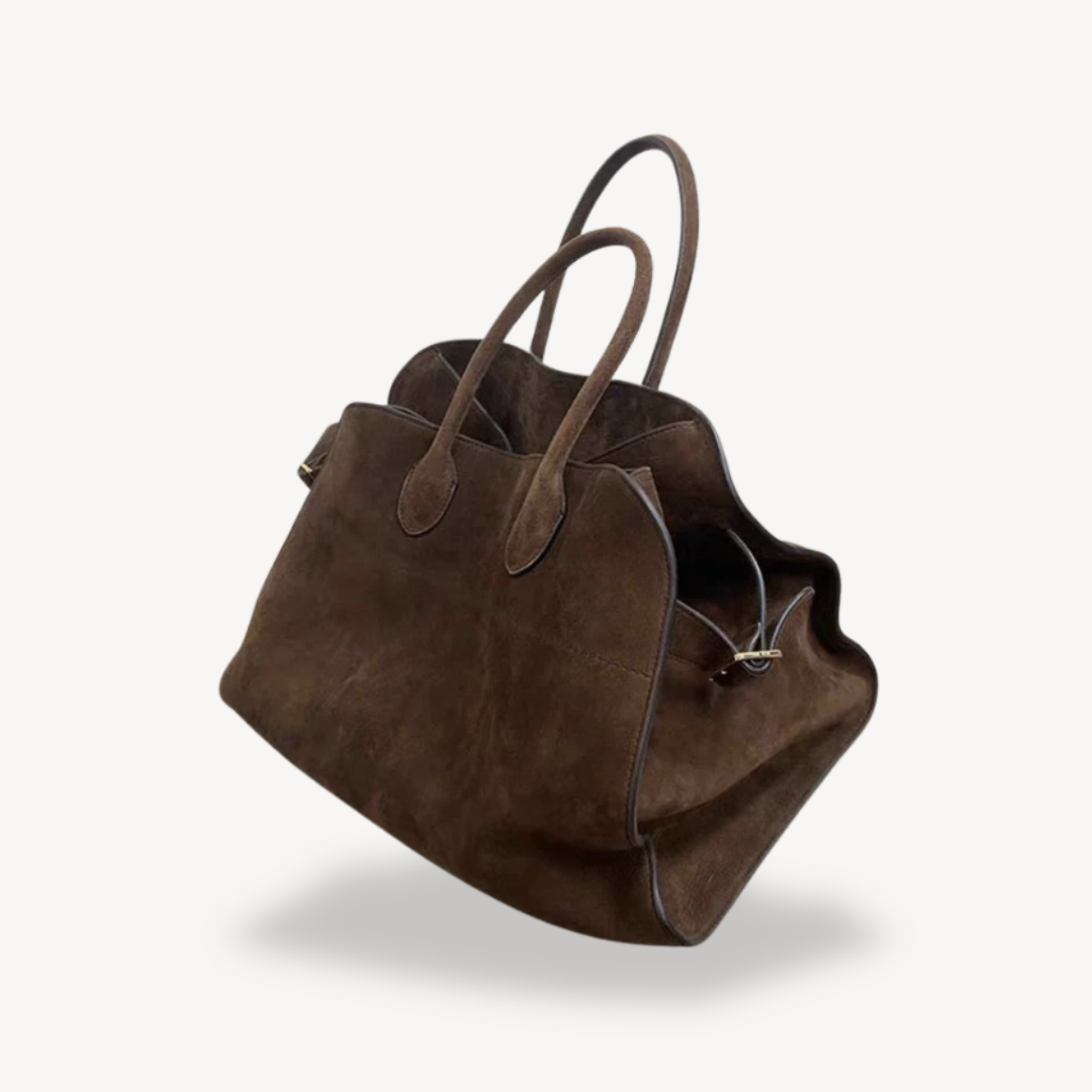 Dameshandtas – Zacht suède – Chique minimalistische stijl – Comfortabele handvatten