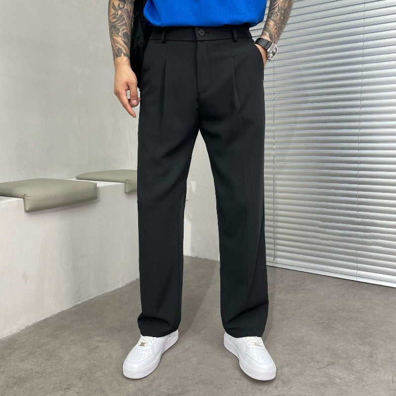Heren casual broek – Comfortabele pasvorm – Elastische tailleband – Stijlvolle details