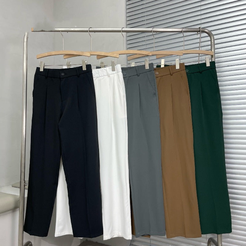 Heren casual broek – Comfortabele pasvorm – Elastische tailleband – Stijlvolle details