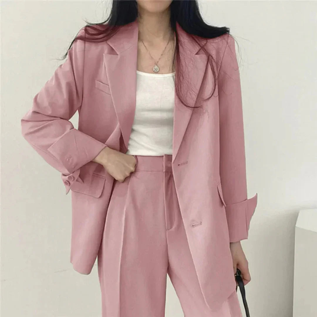 Damesoutfit – 2-delig pak – Comfortabele pasvorm – Professionele stijl