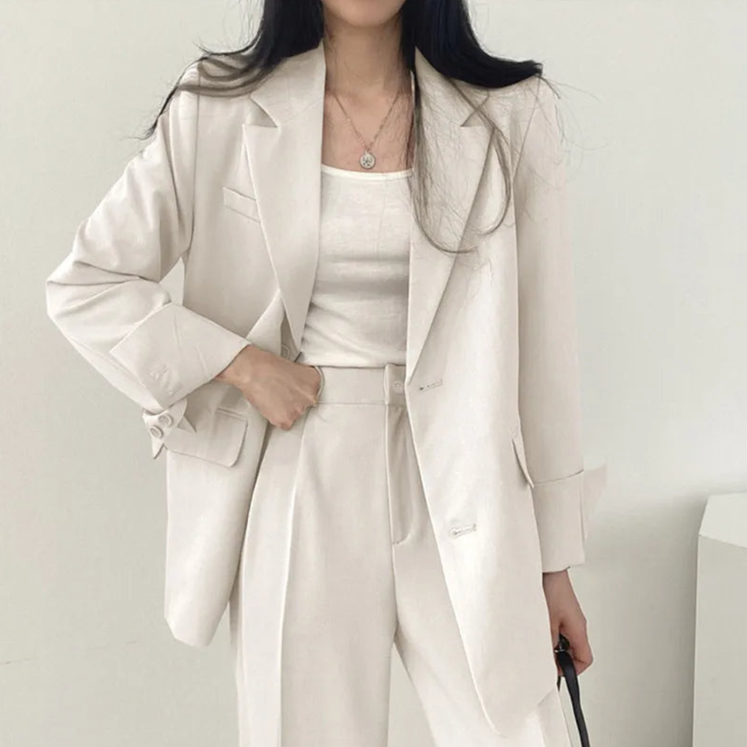 Damesoutfit – 2-delig pak – Comfortabele pasvorm – Professionele stijl