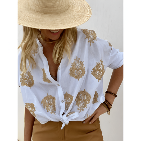 Dames Blouse - Lichtgewicht - Ademend - Strakke Snit