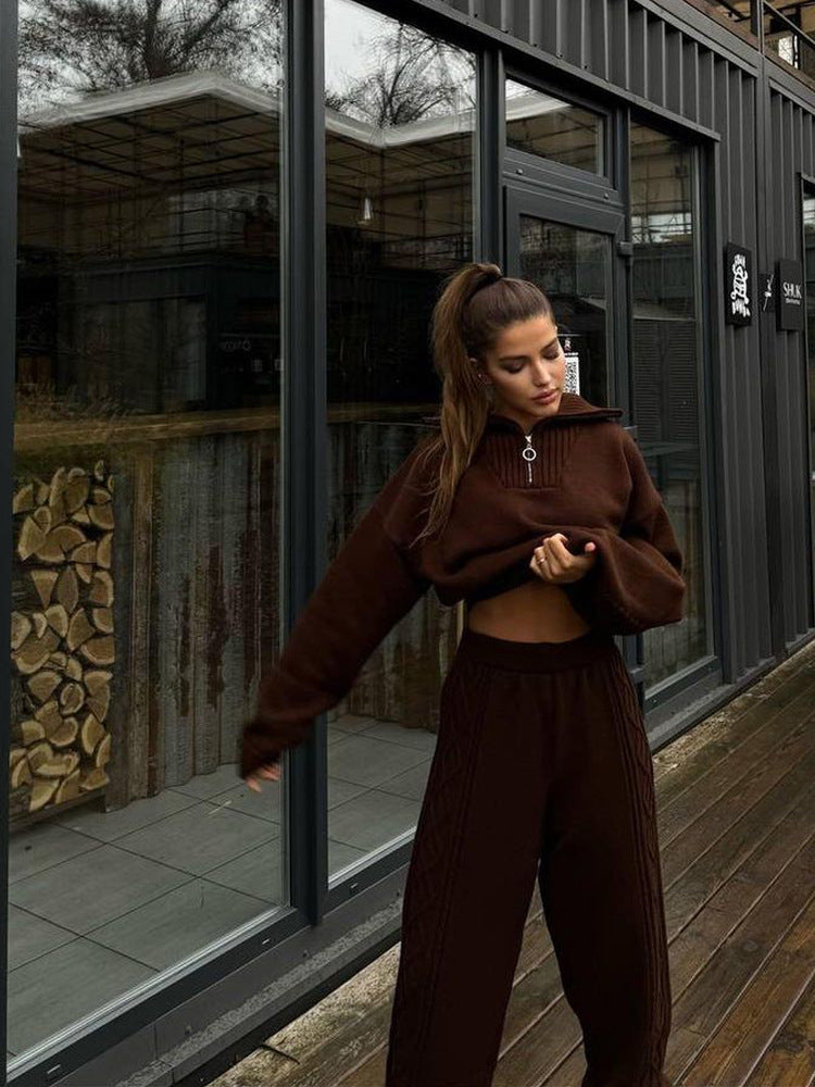 Loungewear voor dames – Comfortabele gebreide stof – Stijlvolle patronen – Comfortabele pasvorm