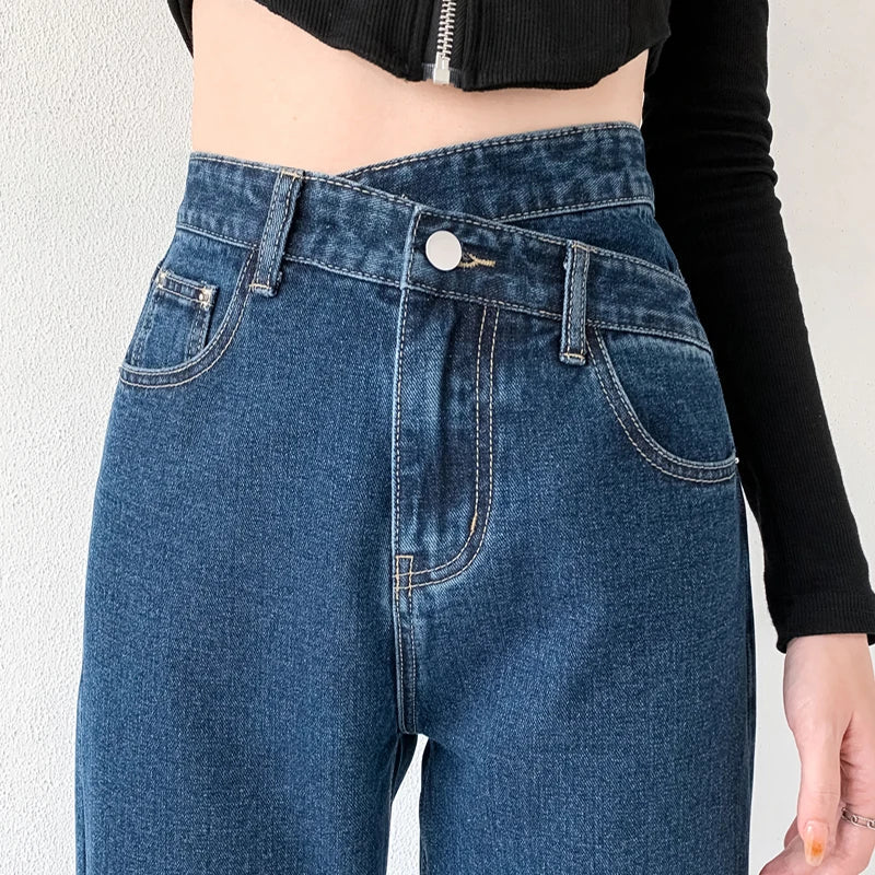 Hoge taille mom jeans voor dames – Tijdloze stijl – Comfortabele pasvorm
