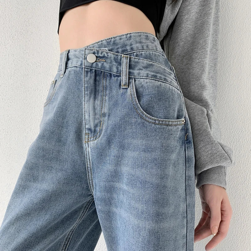 Hoge taille mom jeans voor dames – Tijdloze stijl – Comfortabele pasvorm