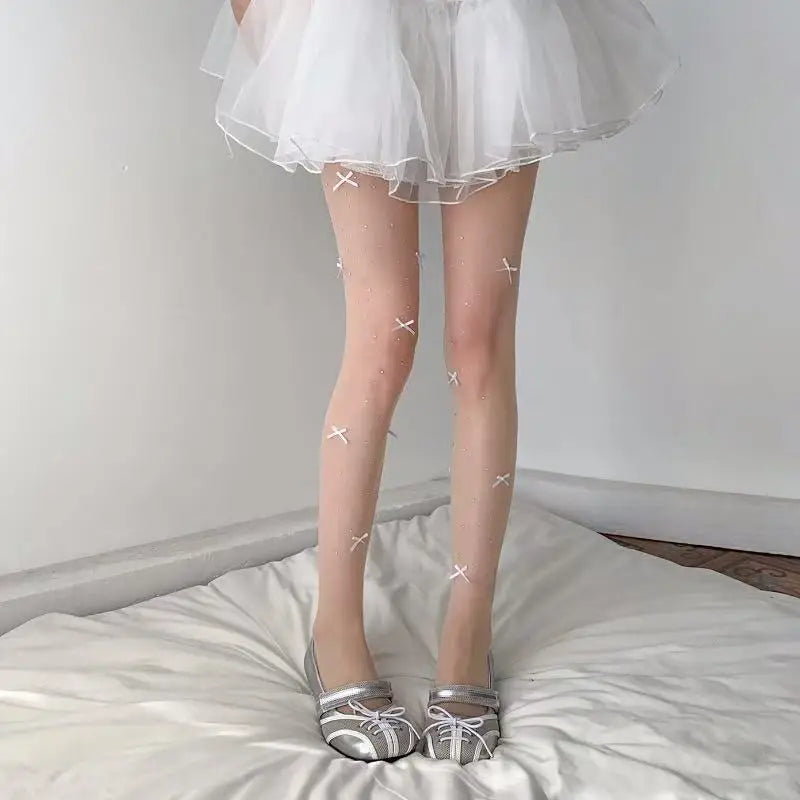 Damesmodieuze panty's - Elegant strikontwerp - Zachte stof - Veelzijdige stijl
