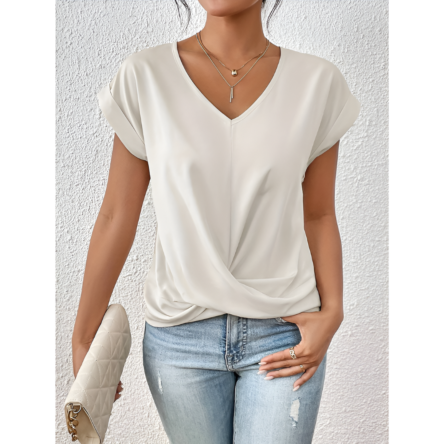 Dames T-shirt - V-Hals - Lichtgewicht - Ademend