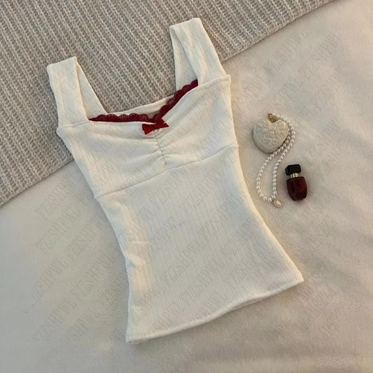 Dames Top - Zacht - Strikdetail - Flatterende Pasvorm