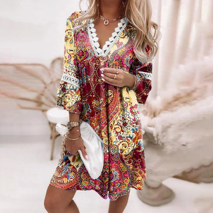 Damesjurk – Stijlvolle print – Zachte stof – Veelzijdige look