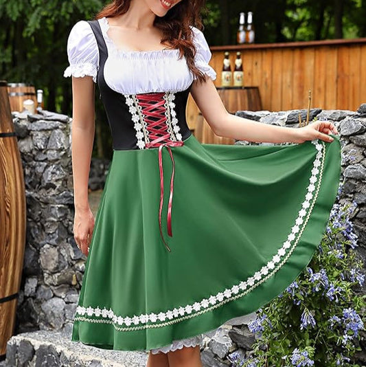 Dirndl-kostuum met blouse – Oktoberfest | Klassieke traditionele outfit voor vrouwen