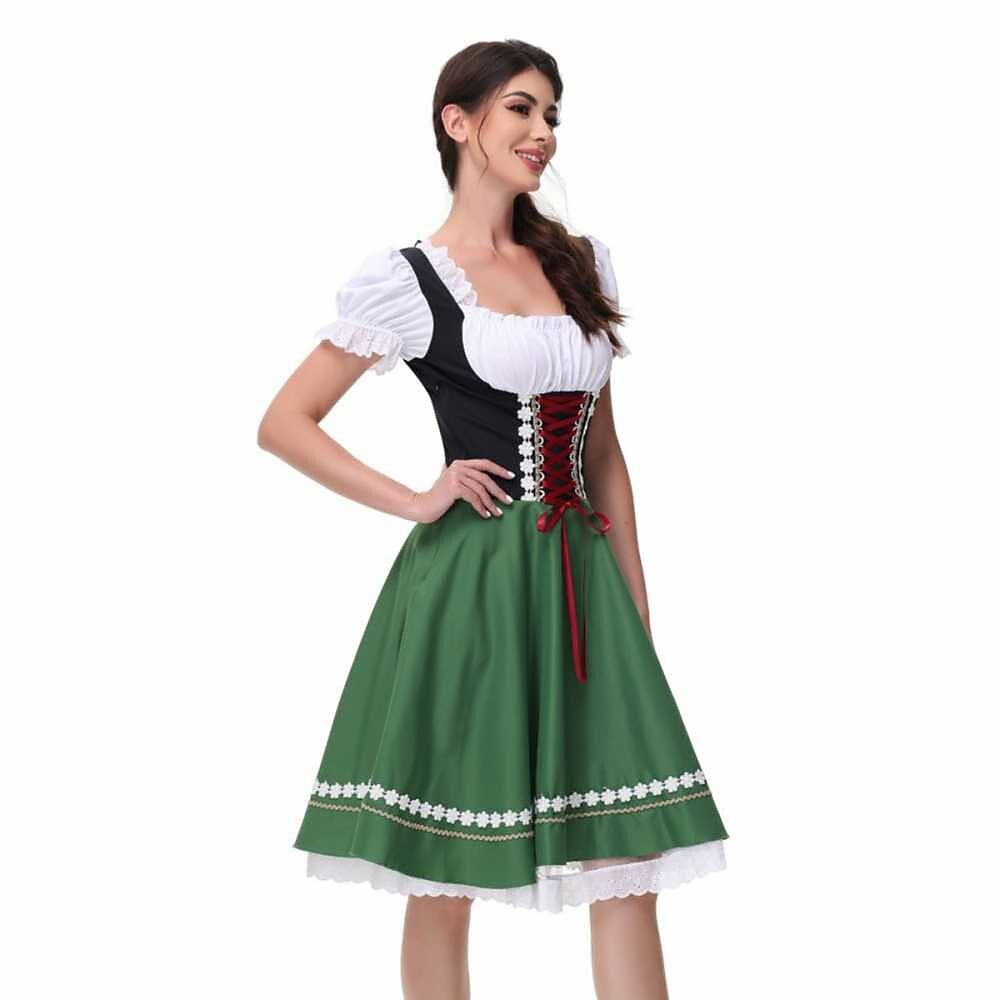 Dirndl-kostuum met blouse – Oktoberfest | Klassieke traditionele outfit voor vrouwen