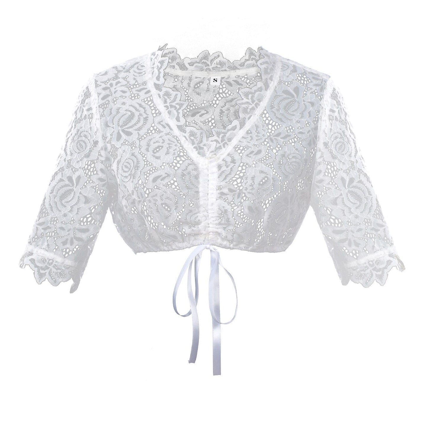 Dirndljurk met rozenpatroon – Oktoberfest | Romantische klederdracht met blouse en schort
