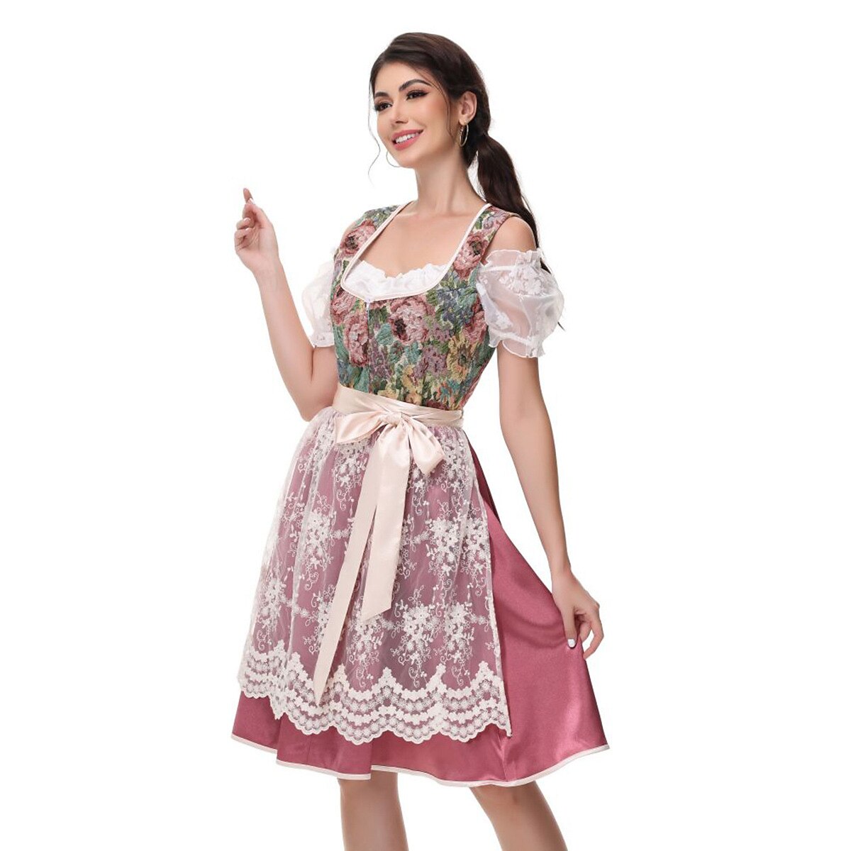 Duitse Dirndl in traditionele stijl – Oktoberfest | Klassieke klederdracht voor feestelijke gelegenheden