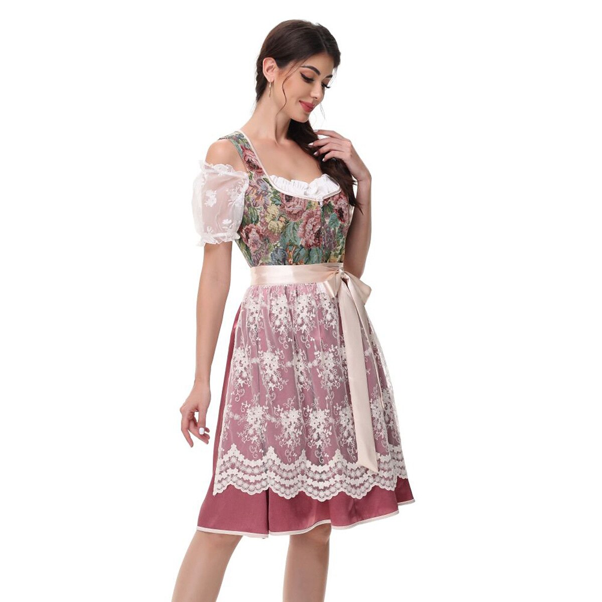 Duitse Dirndl in traditionele stijl – Oktoberfest | Klassieke klederdracht voor feestelijke gelegenheden