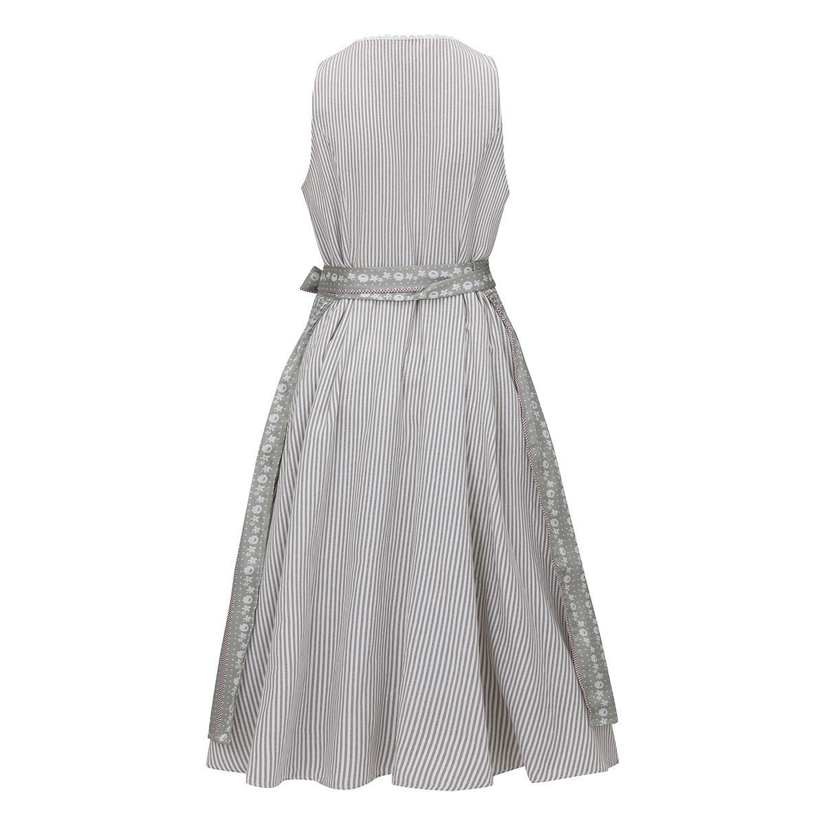 Elegante blauwe dirndl – Oktoberfest | Driedelig met blouse en decoratief schort