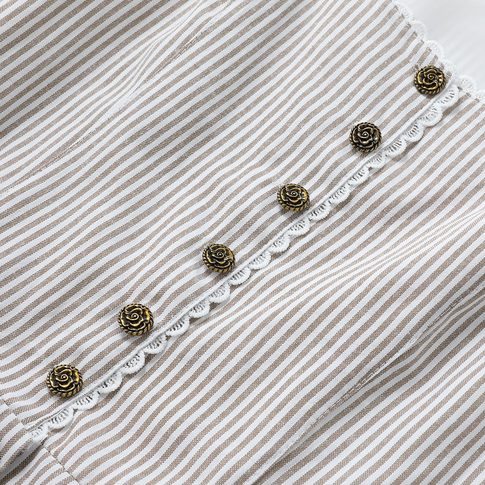 Elegante blauwe dirndl – Oktoberfest | Driedelig met blouse en decoratief schort