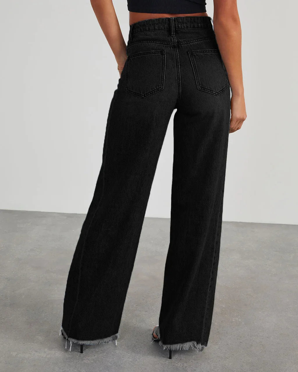 Damesdenim – Wijde pasvorm – Grijs gewassen look – Duurzaam materiaal